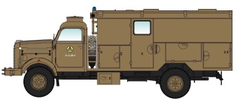 NPE Modellbau NA99146 - H0 Borgward B 4500 GKW ZS Wunstdorf